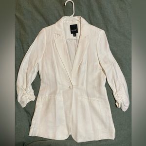 VeraWang White Relaxed Blazer